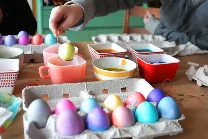 Dyeing Easter Eggs