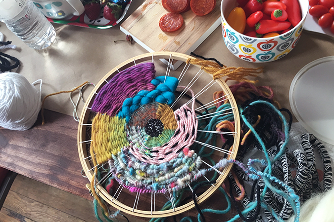 July Crafternoon – Weaving