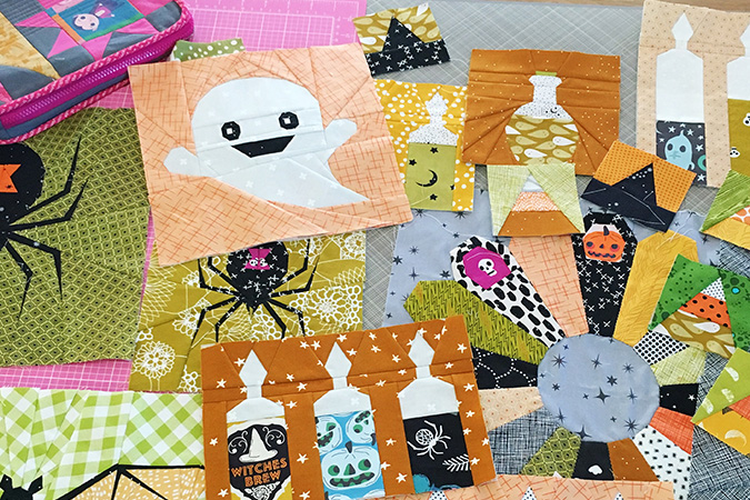 FlyingParrotQuilts Epic Halloween Quilt-a-long